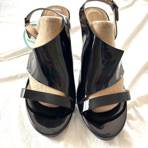 NWT Andrew Geller Women's Black Theola Sandal Pump cone heel.SZ 10 M Brand New - Picture 11 of 15
